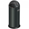 BASURERO CONTENEDOR ACERO INOXIDABLE 50 LTS. NEGRO