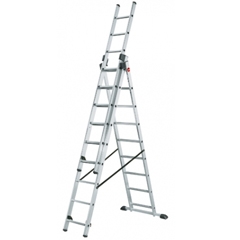 Escalera de Aluminio Extensible y Tijera 3 Tramos – Leader-art